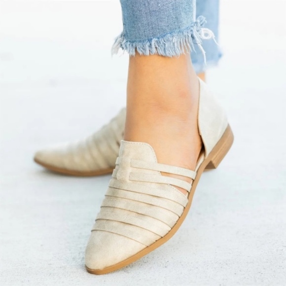 LYDIA Slip on Flats - STONE - Picture 2 of 3